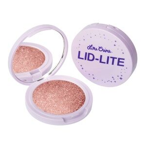 Lime Crime LID-LITE Single Eyeshadow - Lotus Glitter Mauvy Pink Shimmer Hue NIB